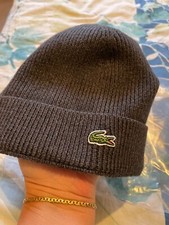 Bonnet Lacoste noir en laine