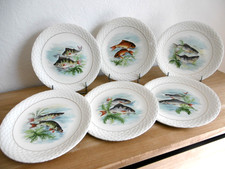SIX ASSIETTES PLATES FAIENCE