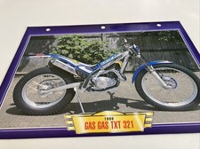 GAs Gas TXT 321 trial 1999 fiche carte moto passion collection Atlas