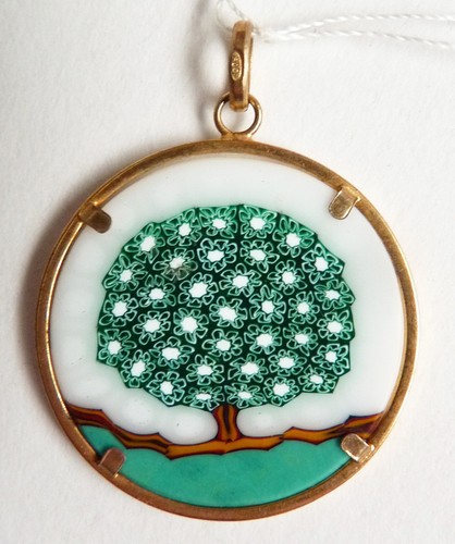Pendentif vermeil argent - , +