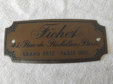 Ancienne Plaque en cuivre