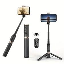 Perche à selfie Bluetooth Q12 Trépied Télécommande Téléscopique 3 en 1