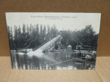 FETE FORAINE ATTRACTION exposition d'AMIENS 1906 La Water Chute