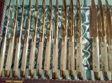 17 COUTEAUX A DESERT NACRE