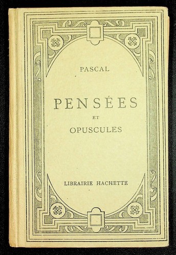 Blaise pascal pensées et - pascal,,