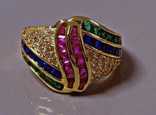 Bague plaqué bijou fantaisie