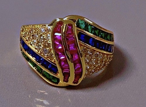Bague plaqué bijou - , fantaisie