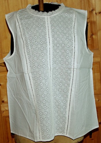 Blouse coton broderie anglaise - blouse,