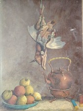 Nature Morte À La Perdrix Et Au Lapin D'Aprés L' Œuvre De Jean Baptiste Oudry