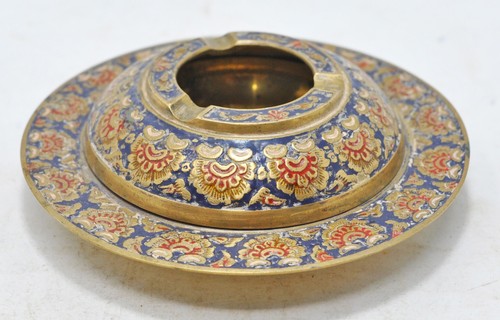 Ancien cendrier rond - ancien,
