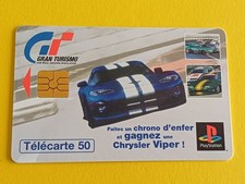 Carte téléphonique Playstation GRAN TURISMO Chrysler Viper  (8,5 x 5,4 cm)