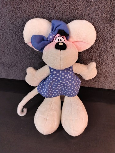 Peluche diddlina blanche robe - peluche,