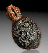 MINI SECOUETTE COROZO TABATIERE ART POPULAIRE XIXÈME LONG 4.5CM. SNUFF BOX WOOD