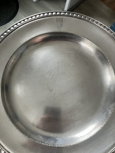 Ancien plat rond service - plat,