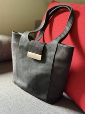 SAC TEXIER CUIR NOIR 
