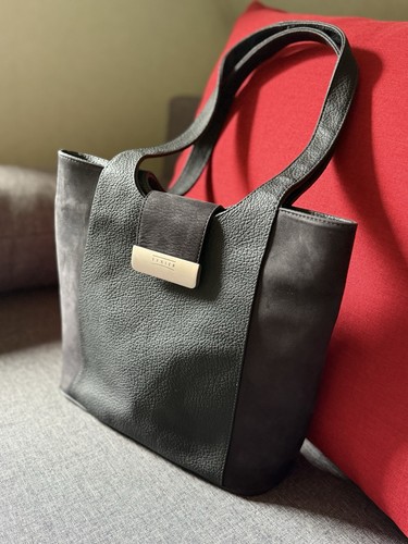 Sac texier cuir noir - sac,