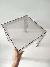 Kartell Table Appoint Basse Jolly Design Transparent Gris Fumé Paolo Rizzatto