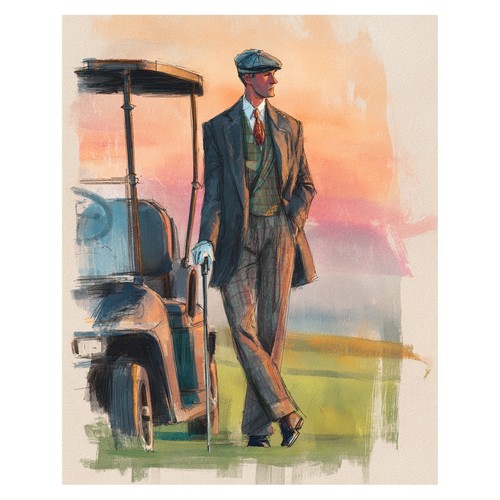 Affiche vintage gentleman - vintage,