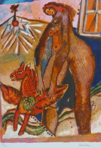 Theo tobiasse lithographie the - tobiasse,