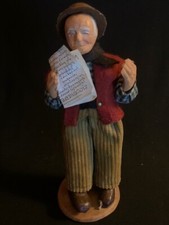 Santon de Provence papet journal signe FLORENCE PAUL 20cm