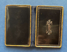 CARNET DE BAL - écaille incrustation argent - XIXème siècle