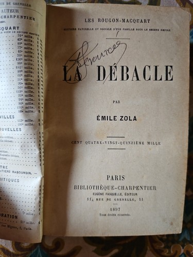 Débacle émile zola - -,
