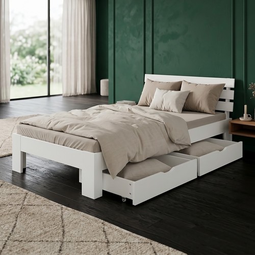 Cadre lit bois 90x200 2 - lit, en