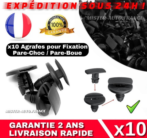Agrafe fixation pare choc - 10,