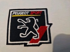 Patch Écusson Thermocollant Brodé Peugeot Sport Vintage L 7 Cm H 6 Cm
