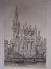 Grande lithographie Abside de