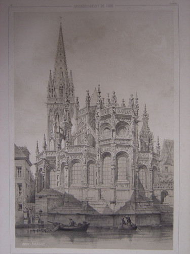 Grande lithographie abside - grande, de