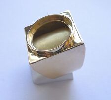 Monture chevalière or carré