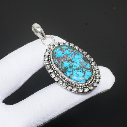 Pendentif turquoise naturelle - pendentif,