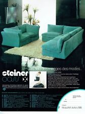  publicité Advertising 0722 1975  Steiner  sièges canapé fauteuil Oasis