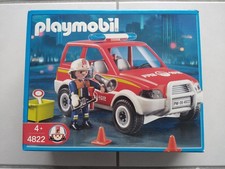 4822 PLAYMOBIL POMPIER : Voiture chef pompier / accessoire (2009)