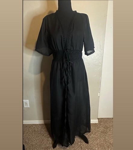 Vintage pinup long robe - long,