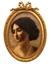 Antique Oil Painting Portrait