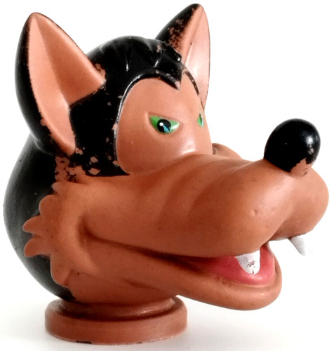 Tête marionnette loup - de,