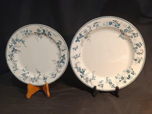 Plats ronds décor bleus - plats,