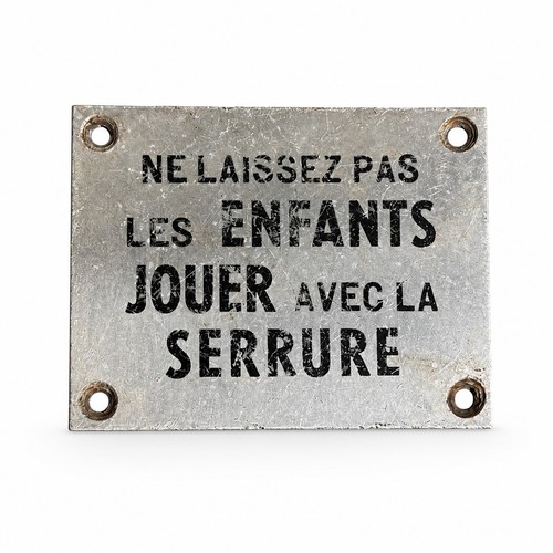 Plaque ancienne ne - f,