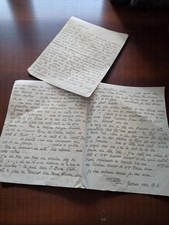 Lettre manuscrite mère d'Yvette 1918 - Correspondance intime - Mémoire de guerre