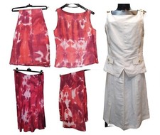 Femme Jupe Pantalon Blouse Lin