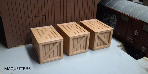 Lot grandes caisses bois - 3,