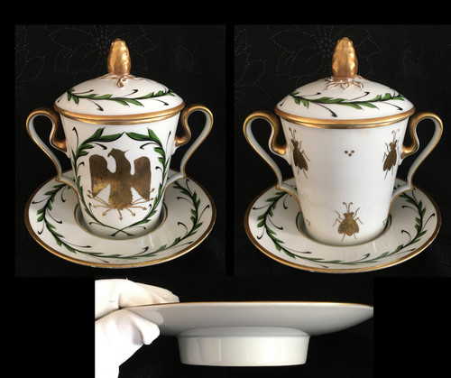 Limoges tasse couverte - tasse,