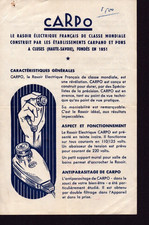 CLUSES (74) USINE de RASOIRS Carpo "Ets CARPANO & PONS" Tract période 1950