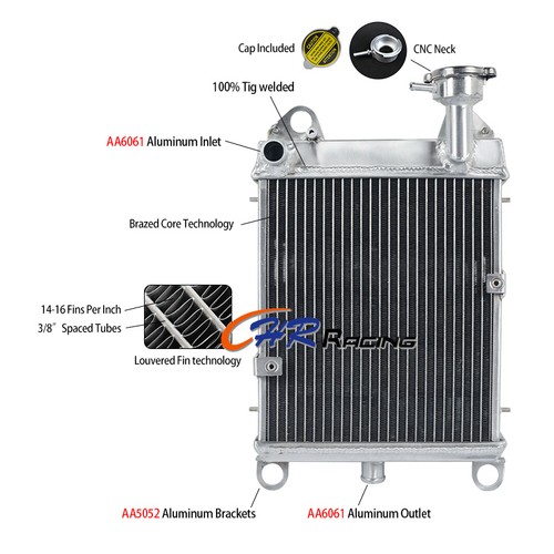 Row aluminium radiator for - aluminium,