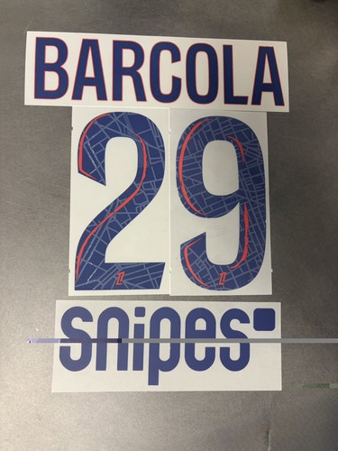 Flocage officiel psg barcola - psg,