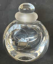 FLACON A PARFUM EN CRISTAL DE ST LOUIS  CLAIR DE SERGE MANSAU 1992