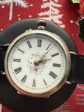 Montre à gousset Bracelet Montre femme En Argent Poinçon Crabe Qui Fonctionne