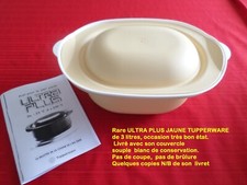 RARE ULTRA  PLUS JAUNE  TUPPERWARE-FOUR-FOUR  MICRO ONDES-CONGELATEUR-OCCASION